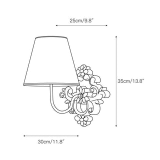 Alvuvys Moderne Prime Élégance Tissu Métal Applique Murale