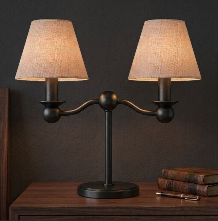 Graftwick Lampe De Table En Tissu