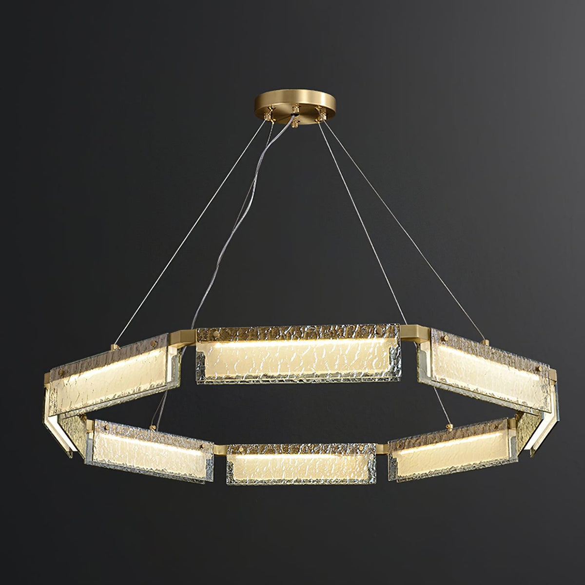 Hexa Lustre en Verre De Luxe