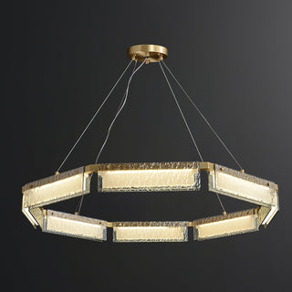 Hexa Lustre en Verre De Luxe