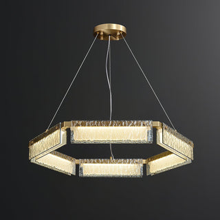 Hexa Lustre en Verre De Luxe
