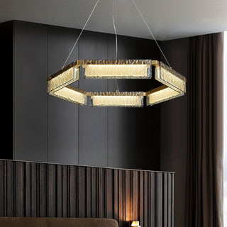 Hexa Lustre en Verre De Luxe