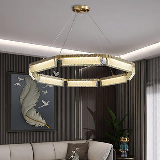 Hexa Lustre en Verre De Luxe