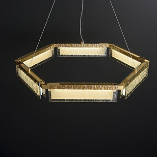 Hexa Lustre en Verre De Luxe