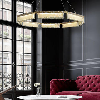 Hexa Lustre en Verre De Luxe