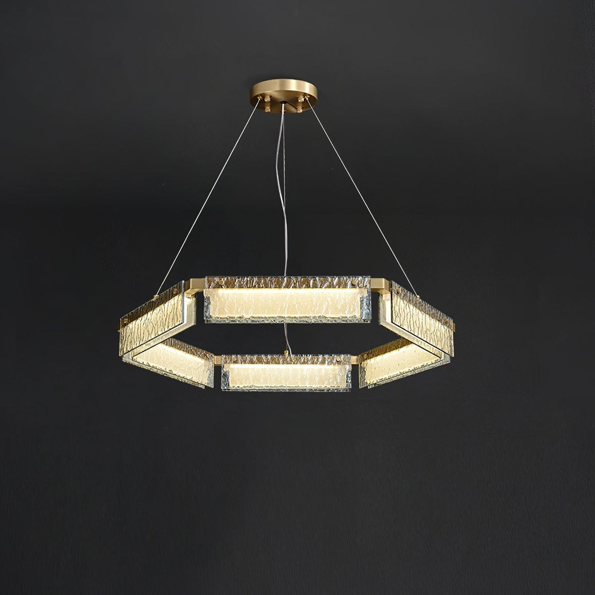Hexa Lustre en Verre De Luxe