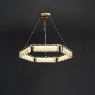 Hexa Lustre en Verre De Luxe