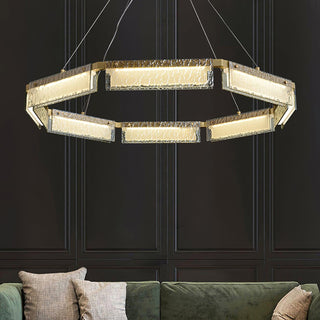 Hexa Lustre en Verre De Luxe