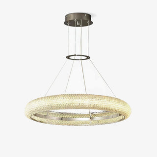 Vazorora Moderne Minimaliste Anneau Crystal Lustre