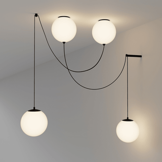 Asteris Multi Globe Pendant Lamp-Neutral Decor