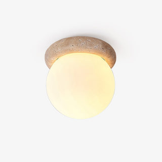 Colaeiel Disque-Globe Travertin Plafonnier