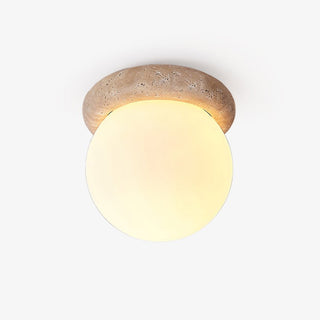 Colaeiel Disque-Globe Travertin Plafonnier