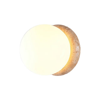 Caliror Ronde-Plaque Travertin Luminaire Mural