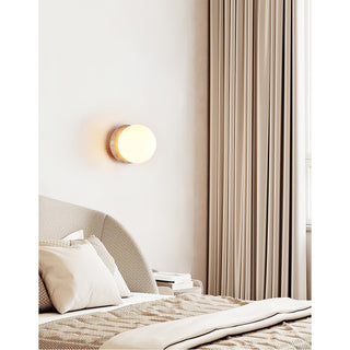 Blikuvys Moderne Minimaliste Travertin Verre Applique Murale