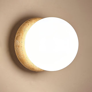 Blikuvys Moderne Minimaliste Travertin Verre Applique Murale