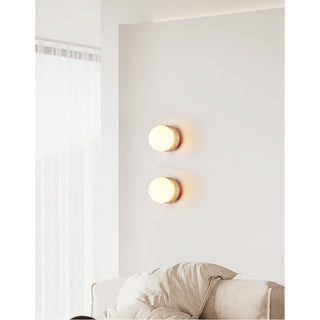 Blikuvys Moderne Minimaliste Travertin Verre Applique Murale