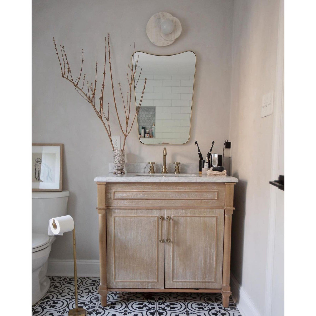 Astr Moderne Minimaliste Unique Pierre Verre Applique Murale