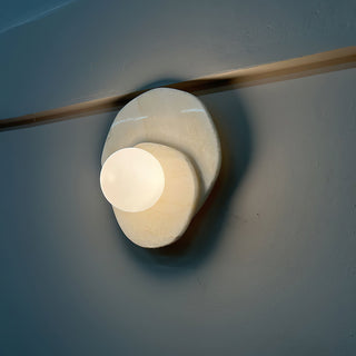 Astr Moderne Minimaliste Unique Pierre Verre Applique Murale