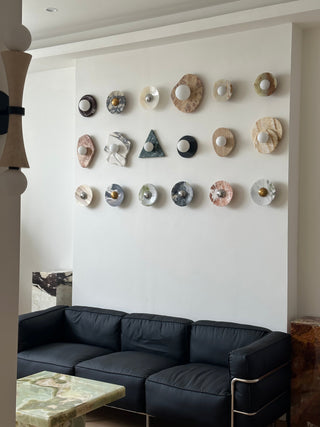 Astr Moderne Minimaliste Unique Pierre Verre Applique Murale