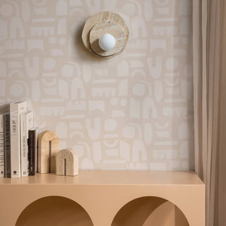 Astr Moderne Minimaliste Unique Pierre Verre Applique Murale