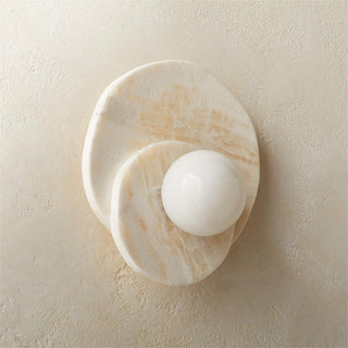 Astr Moderne Minimaliste Unique Pierre Verre Applique Murale