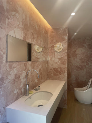 Astr Moderne Minimaliste Unique Pierre Verre Applique Murale