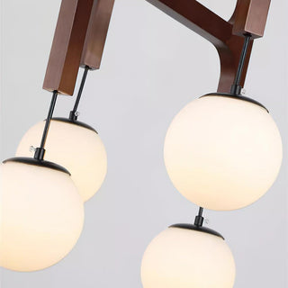 Terra Lustre Géométrique en Bois