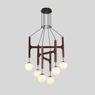 Terra Lustre Géométrique en Bois
