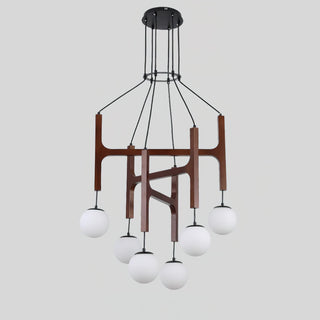 Terra Lustre Géométrique en Bois