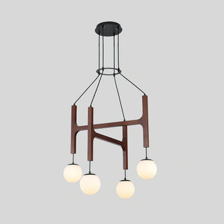 Terra Lustre Géométrique en Bois
