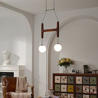 Terra Lustre Géométrique en Bois