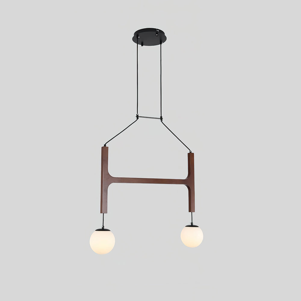 Terra Lustre Géométrique en Bois