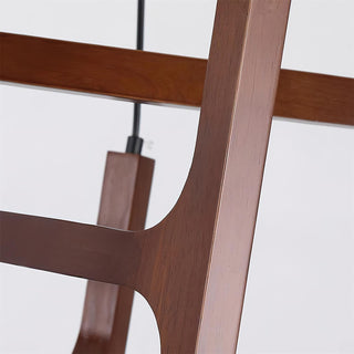 Terra Lustre Géométrique en Bois