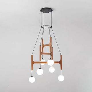 Terra Lustre Géométrique en Bois