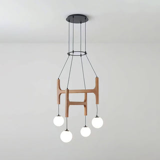 Terra Lustre Géométrique en Bois