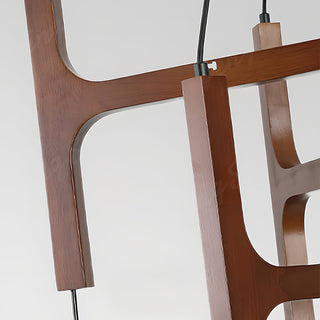 Terra Lustre Géométrique en Bois