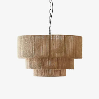 Cascade Lampe Suspendue Rustique en Jute