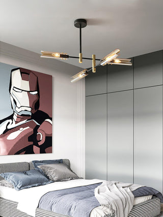 Lustra Lustre Double 6-Luminaires Moderne