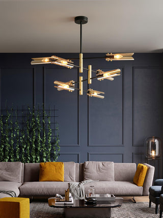 Lustra Lustre Double 6-Luminaires Moderne