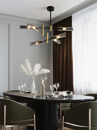 Lustra Lustre Double 6-Luminaires Moderne