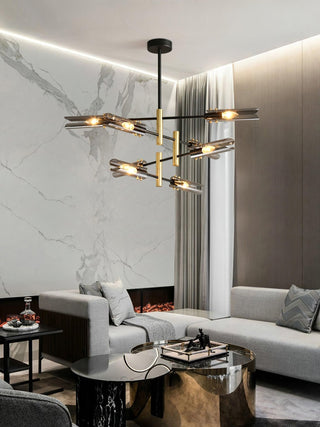 Lustra Lustre Double 6-Luminaires Moderne