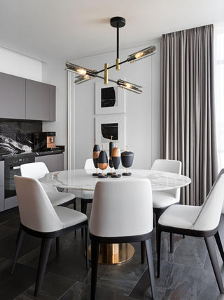 Lustra Lustre Double 6-Luminaires Moderne