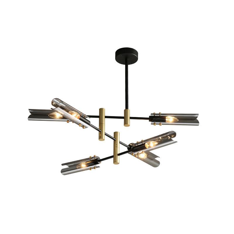 Quinius Lustre Double 6-Luminaires Moderne