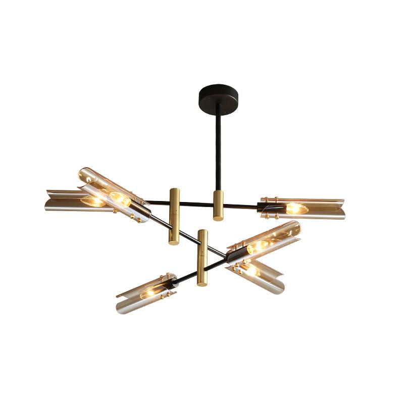 Quinius Lustre Double 6-Luminaires Moderne