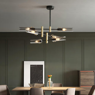 Lustra Lustre Double 6-Luminaires Moderne