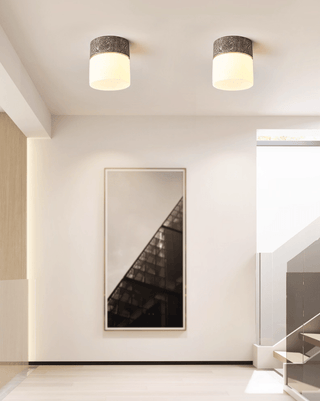 Astrid Travertine Ceiling Lamp-Neutral Decor