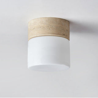 Astrid Travertine Ceiling Lamp-Neutral Decor