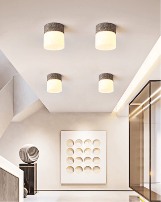 Astrid Travertine Ceiling Lamp-Neutral Decor