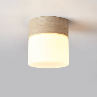 Astrid Travertine Ceiling Lamp-Neutral Decor