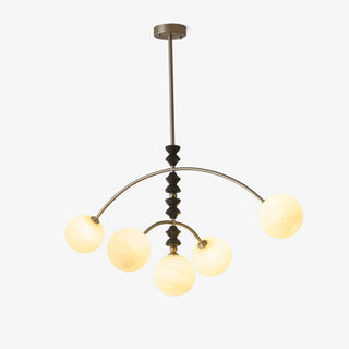 Cucarara Lustre Nordique Traditionnel Artistique en Bois à Arc